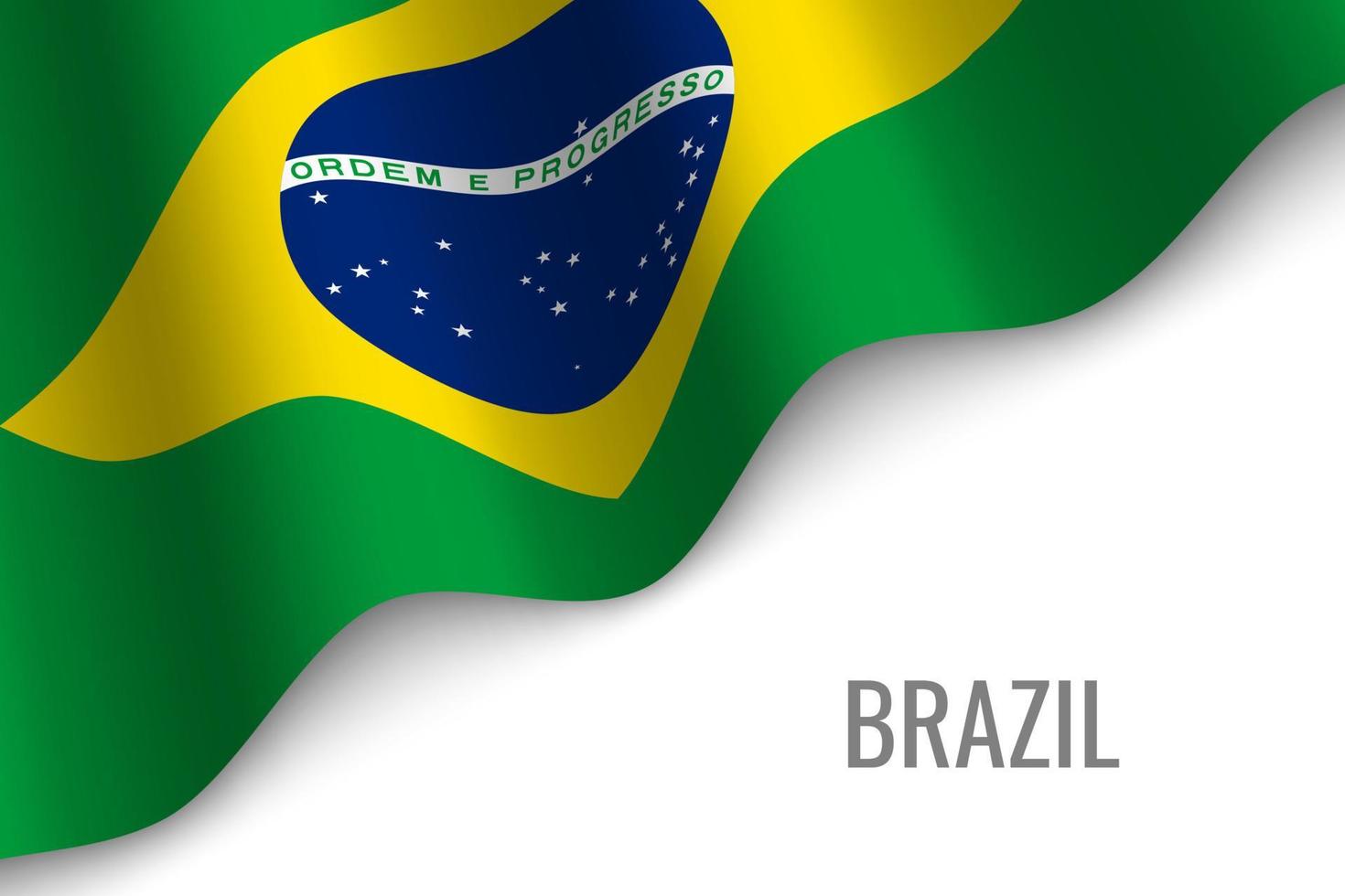waving flag with copyspace vector