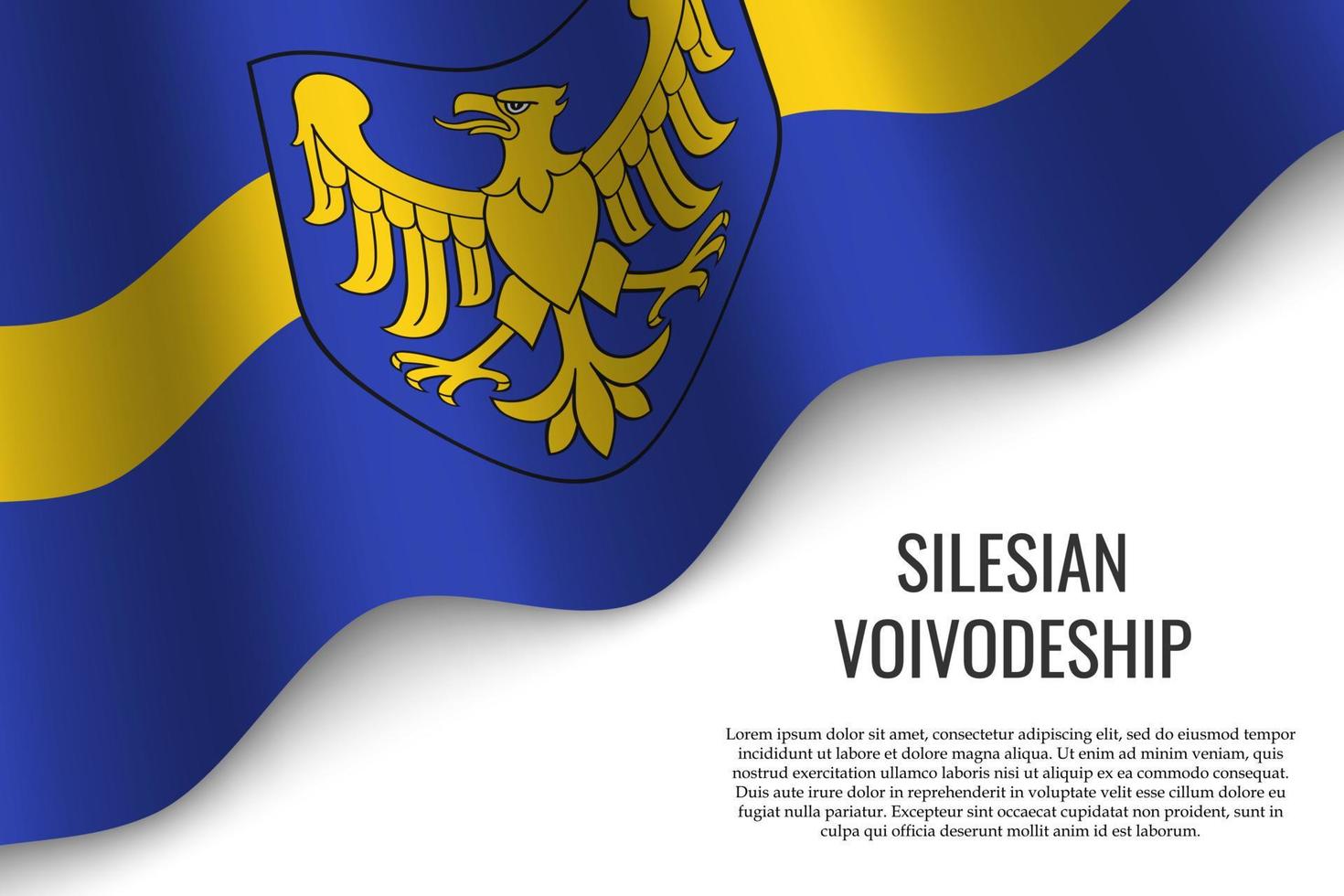 waving flag region of Poland vector