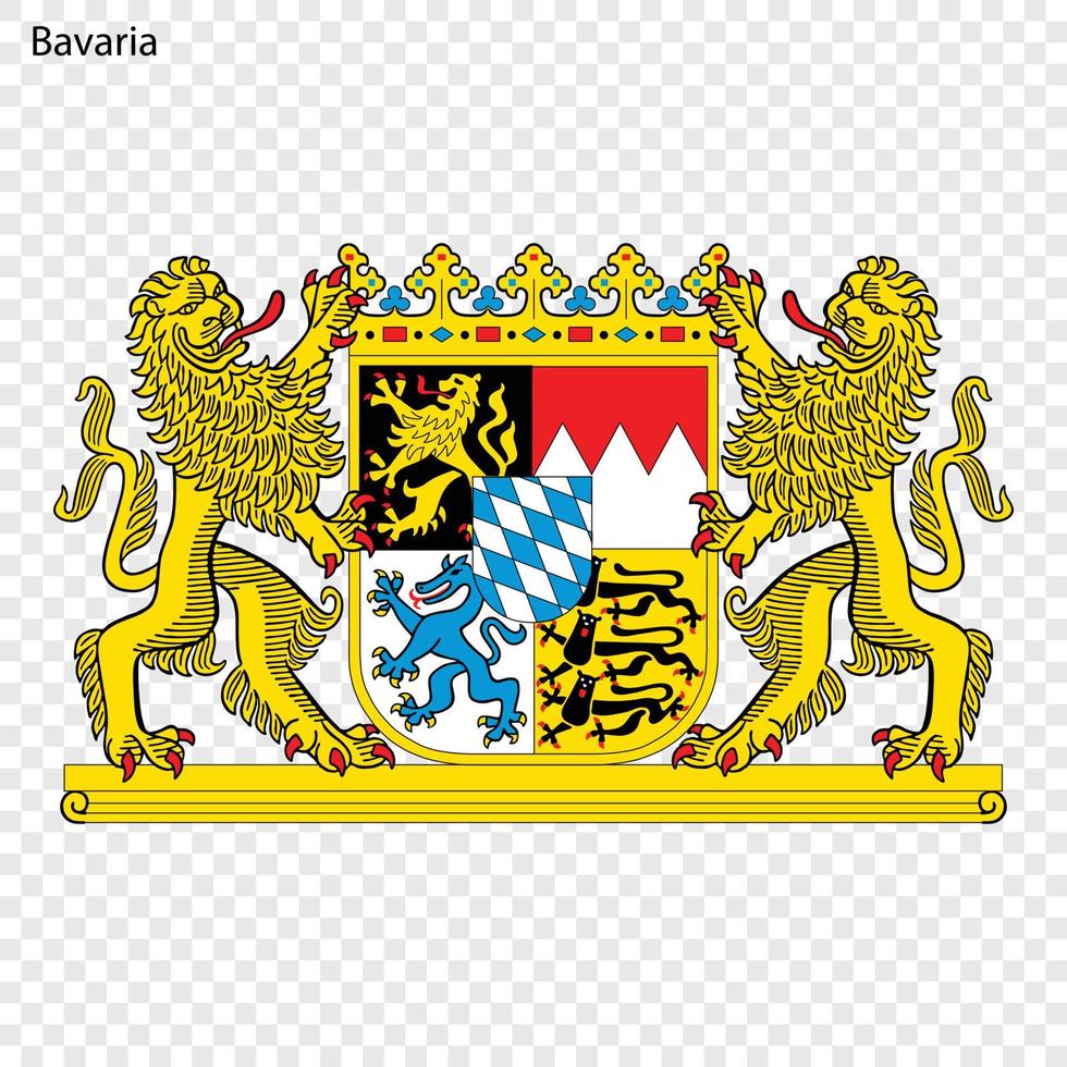 Emblem of Lower Saxony, province of Germany vector