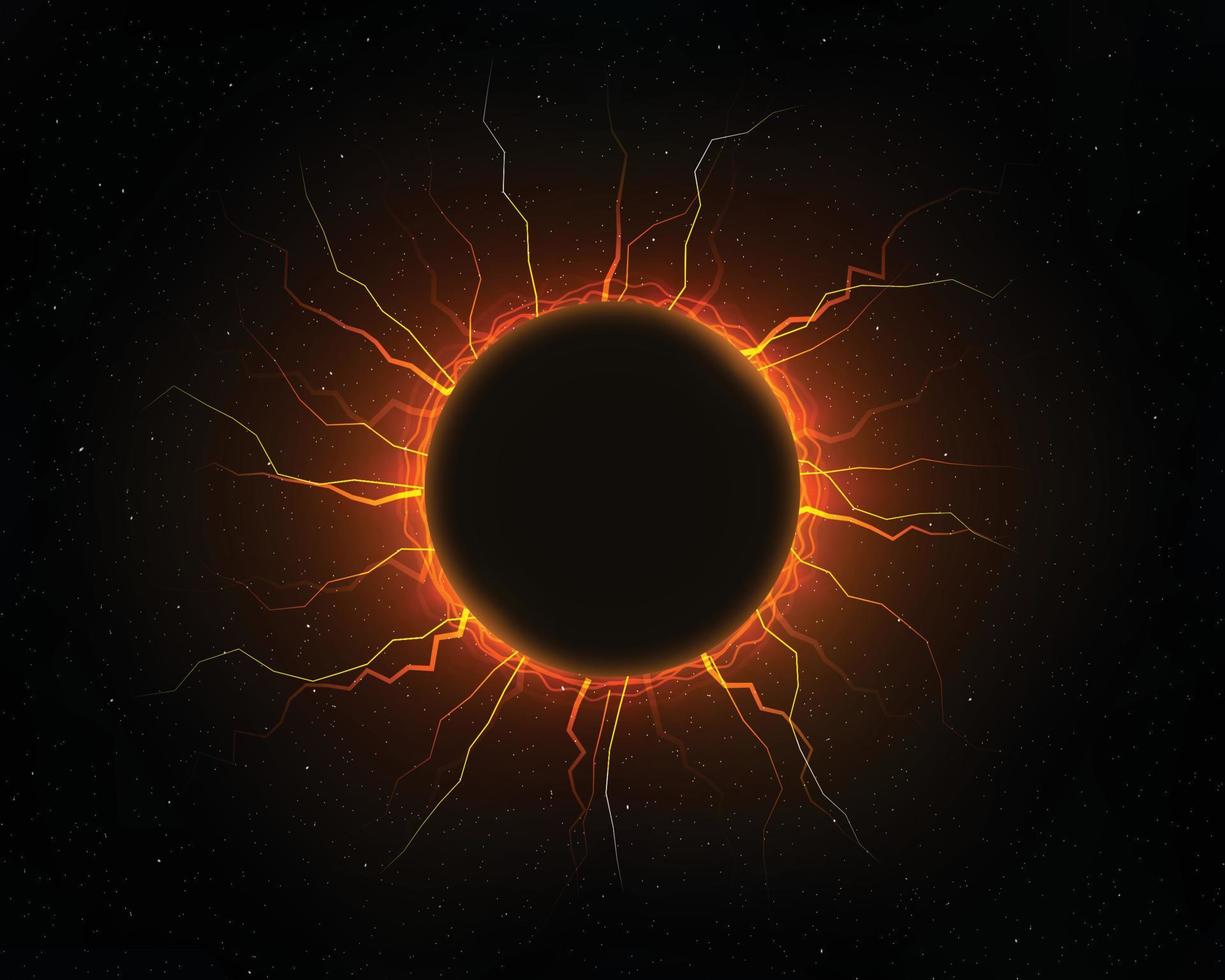 Electric lightning ball vector