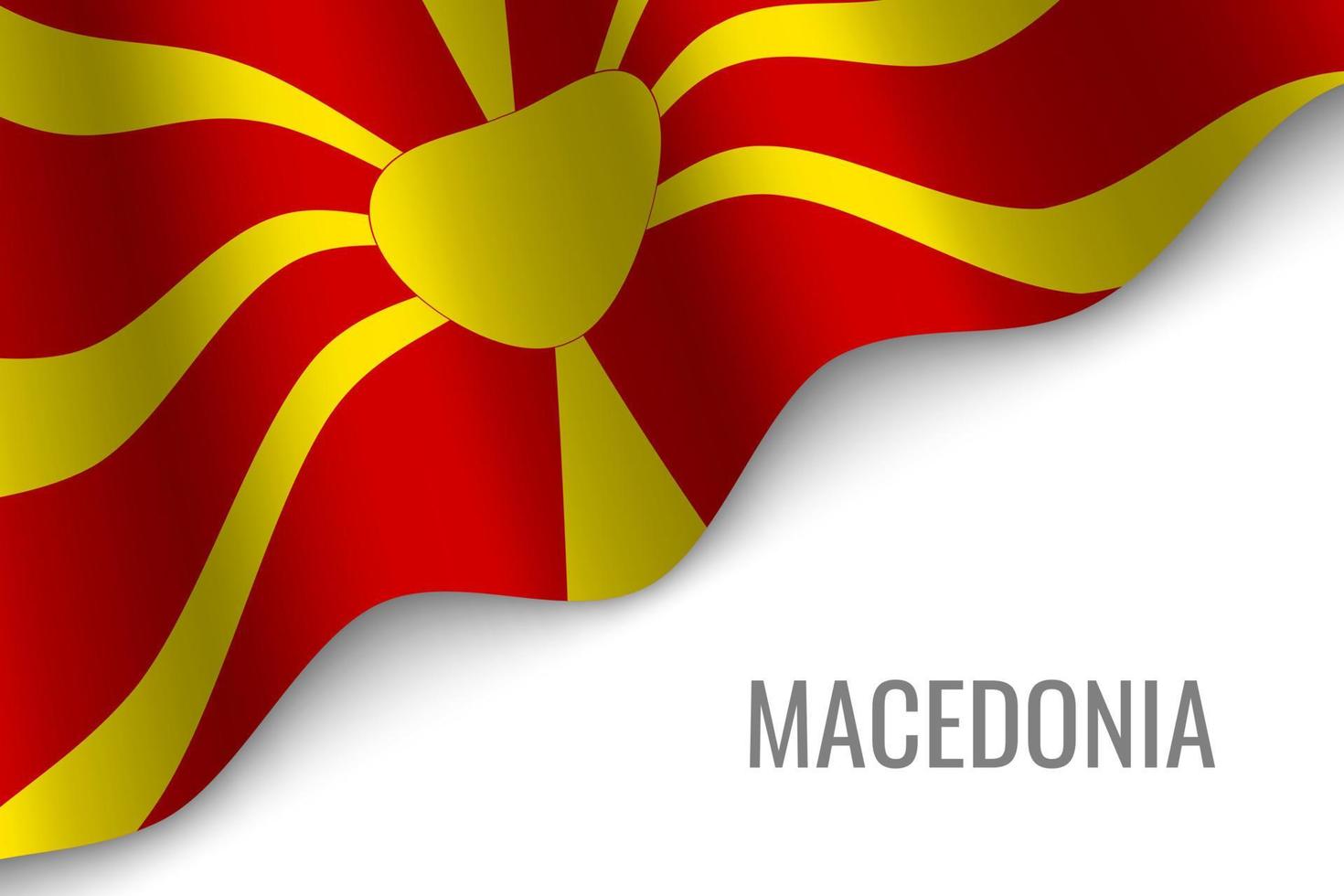 waving flag with copyspace vector