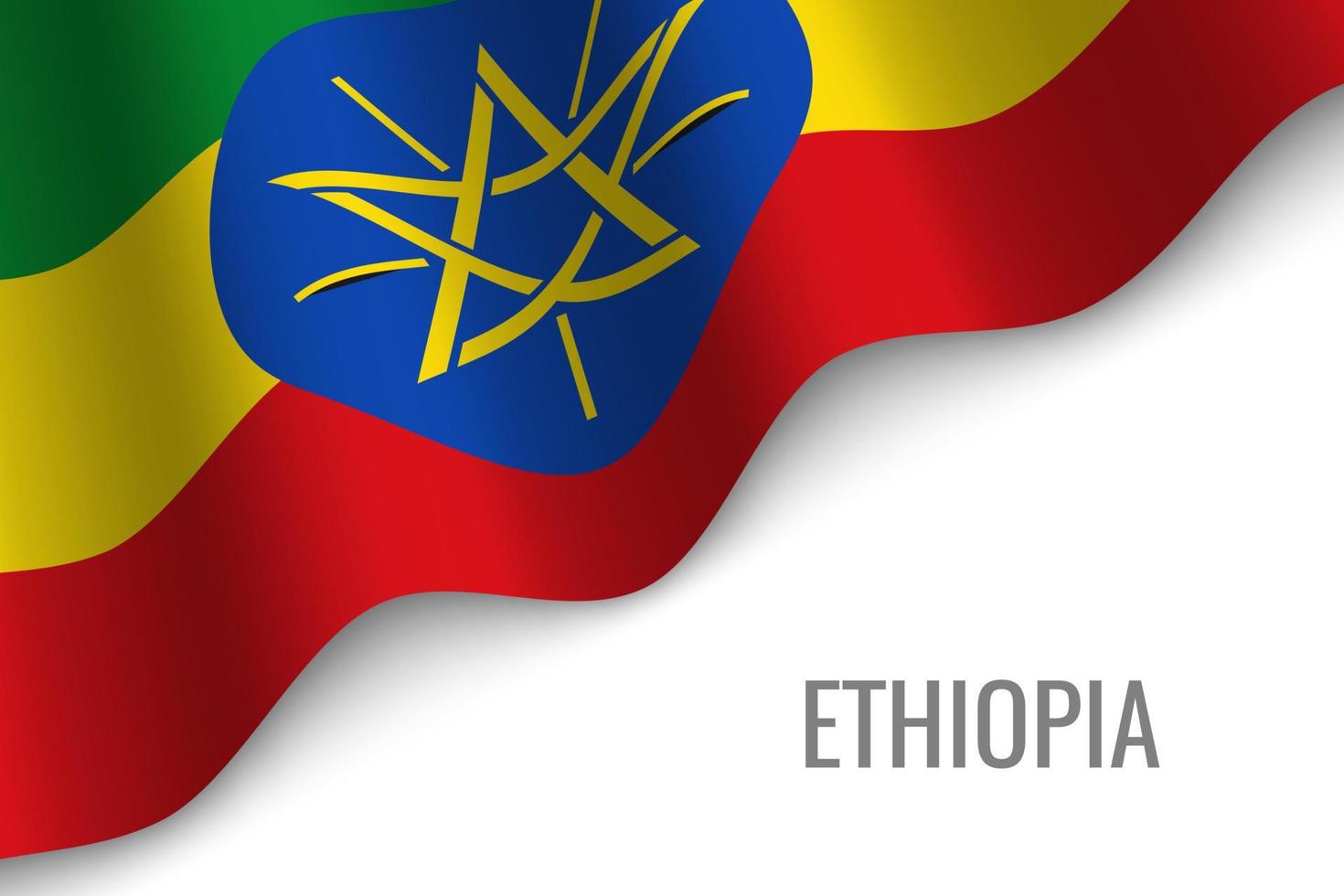 waving flag with copyspace. vector