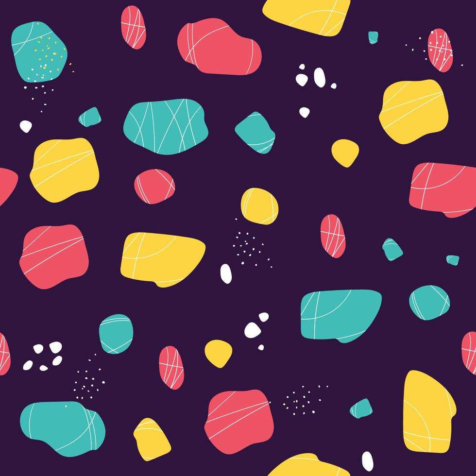 abstract shapes seamless pattern Hipster fashion. Abstract jumble textures. Triangle. printing, website, fabric, poster, cards. figures Bright babyerns. Hipster fashion. Abstract jumble textures. vector