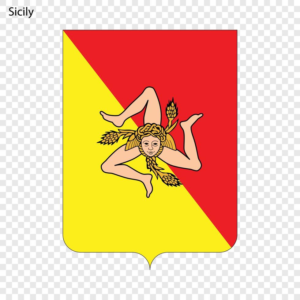 Emblem province of Italy. vector