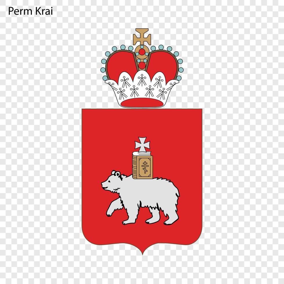 Emblem of province of Russia vector
