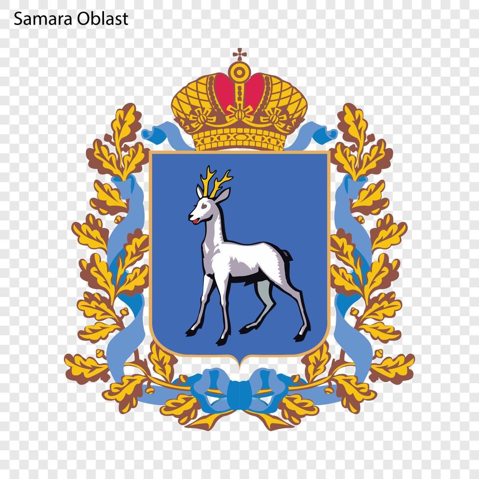 Emblem of province of Russia vector