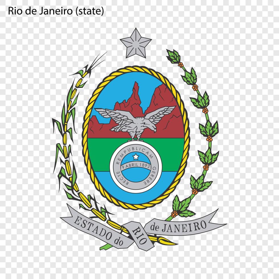 emblema del estado brasileño vector