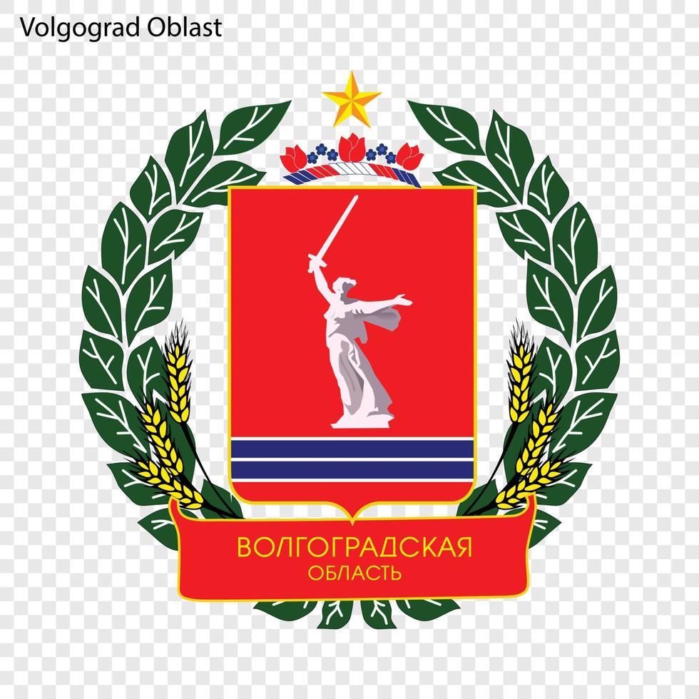 Emblem of province of Russia vector