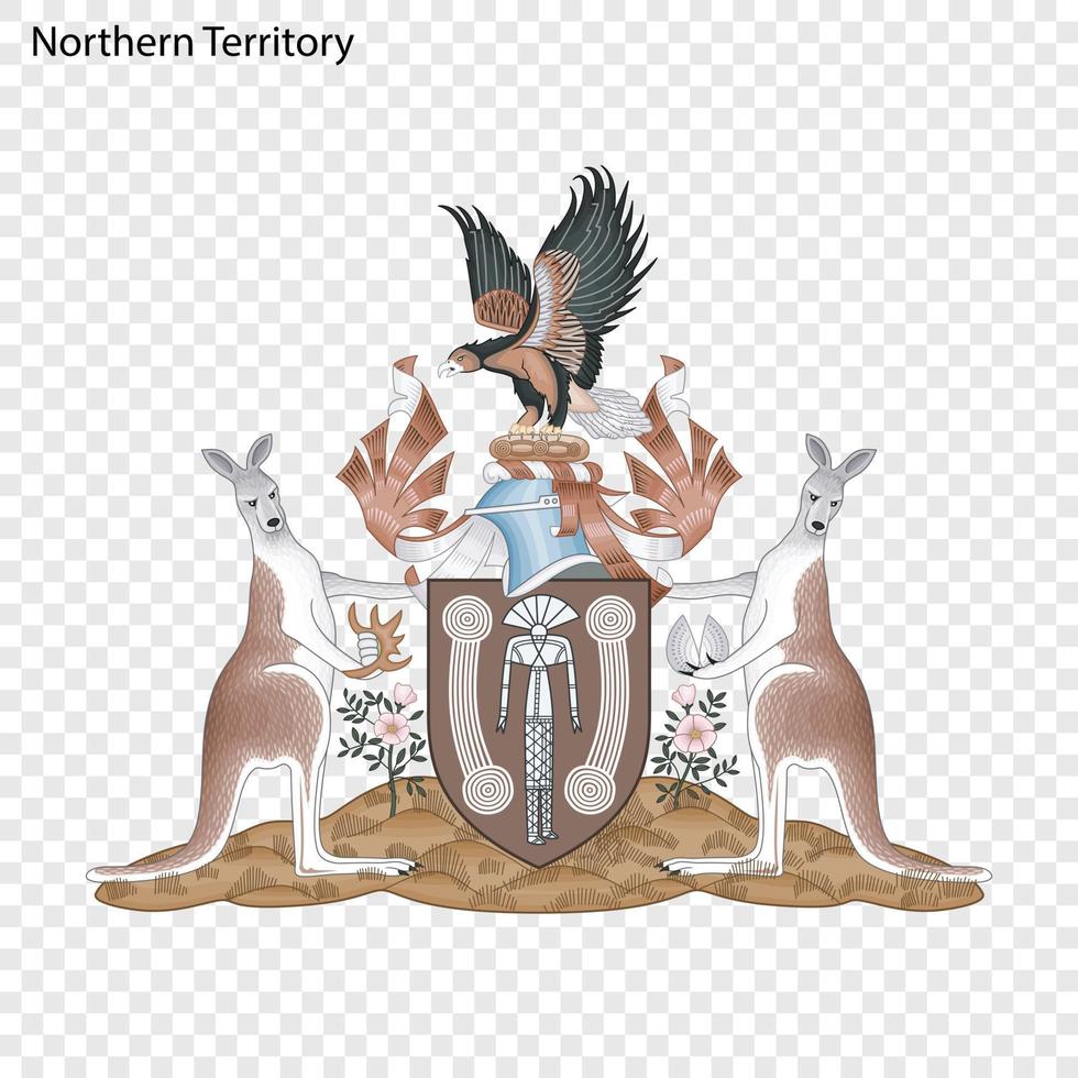 Emblem state of Australia. vector