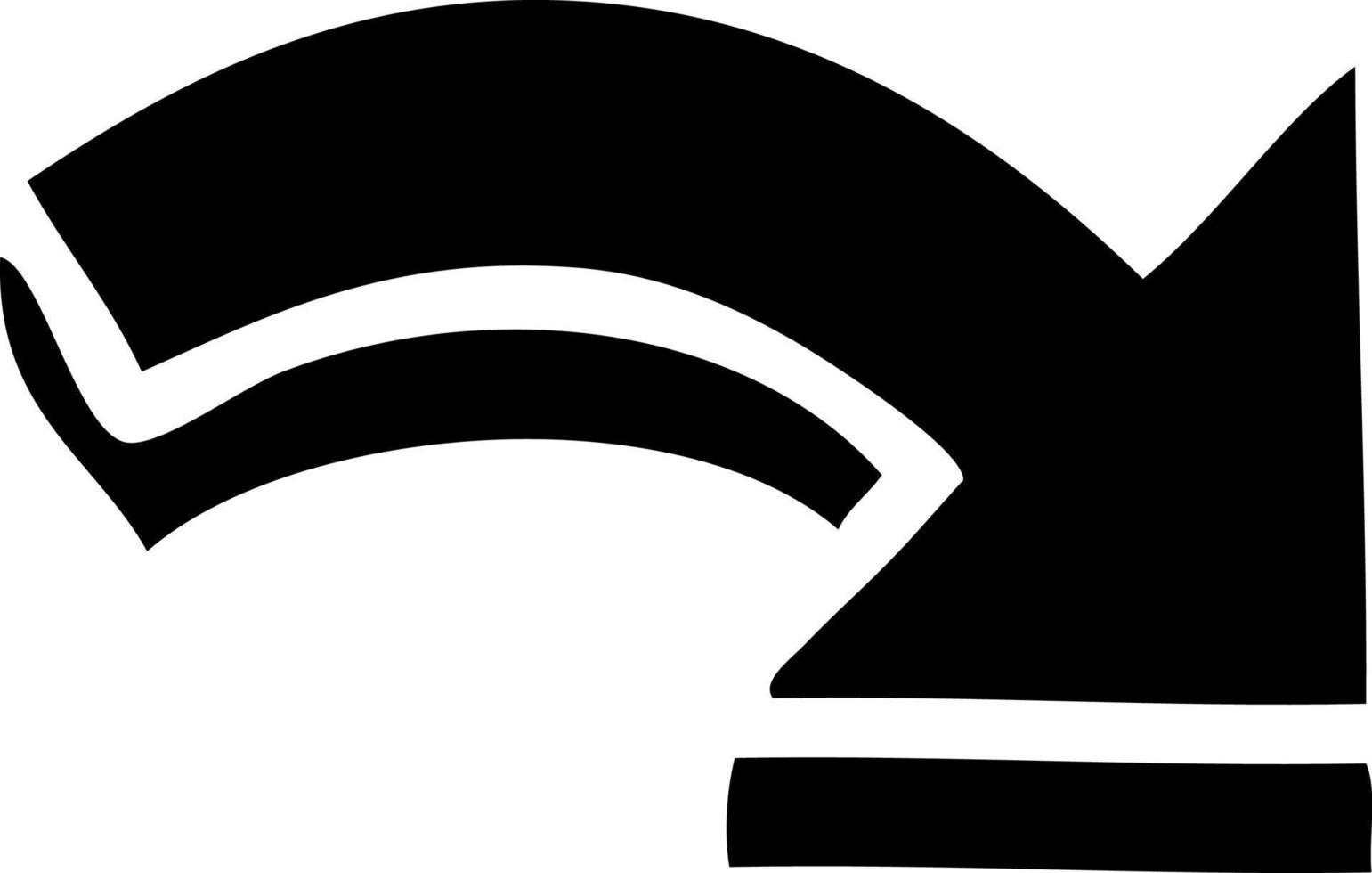símbolo plano flecha apuntando vector