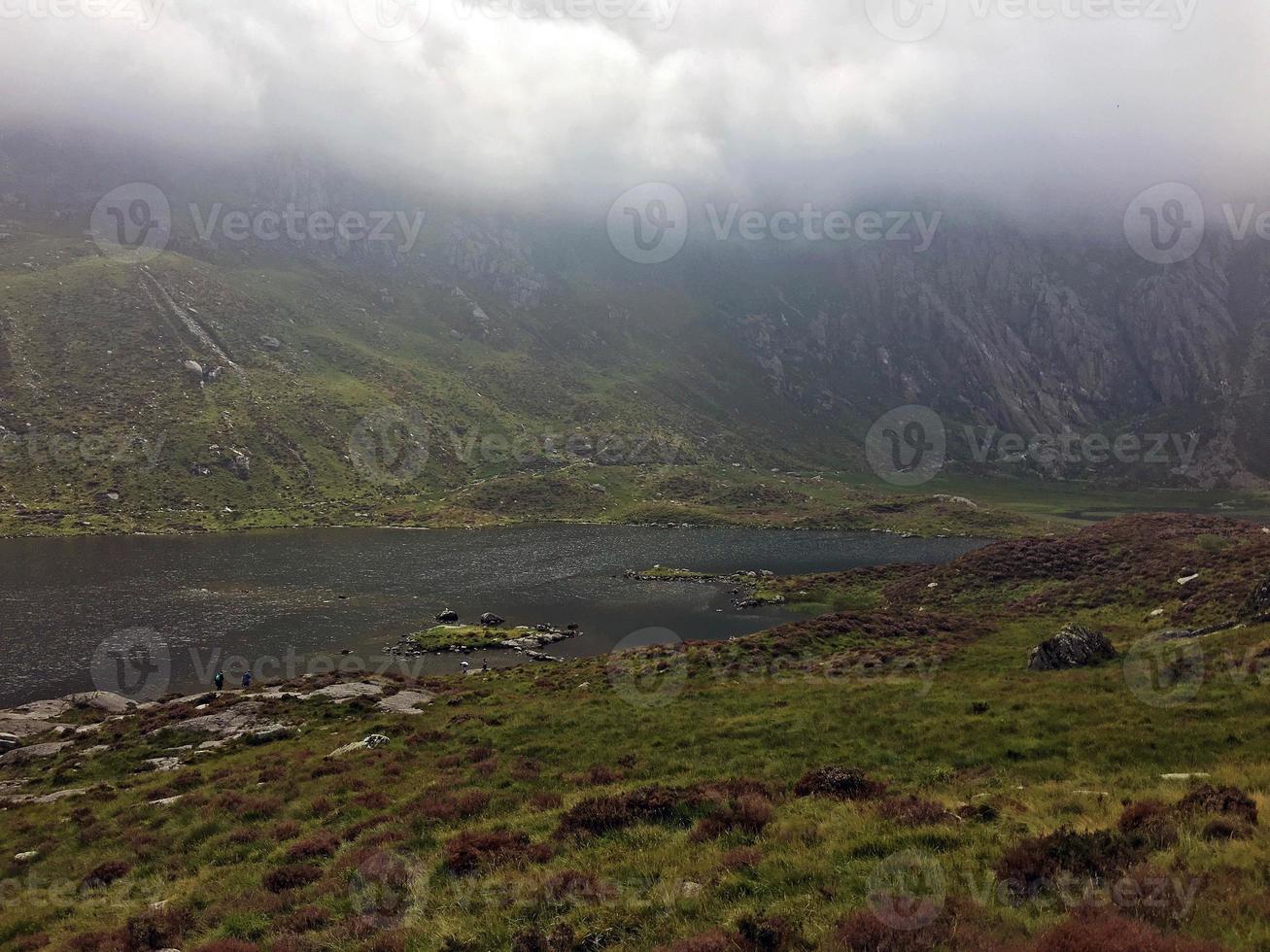 A view of the Wales countryside in Snowdonia near Lake Ogwen photo