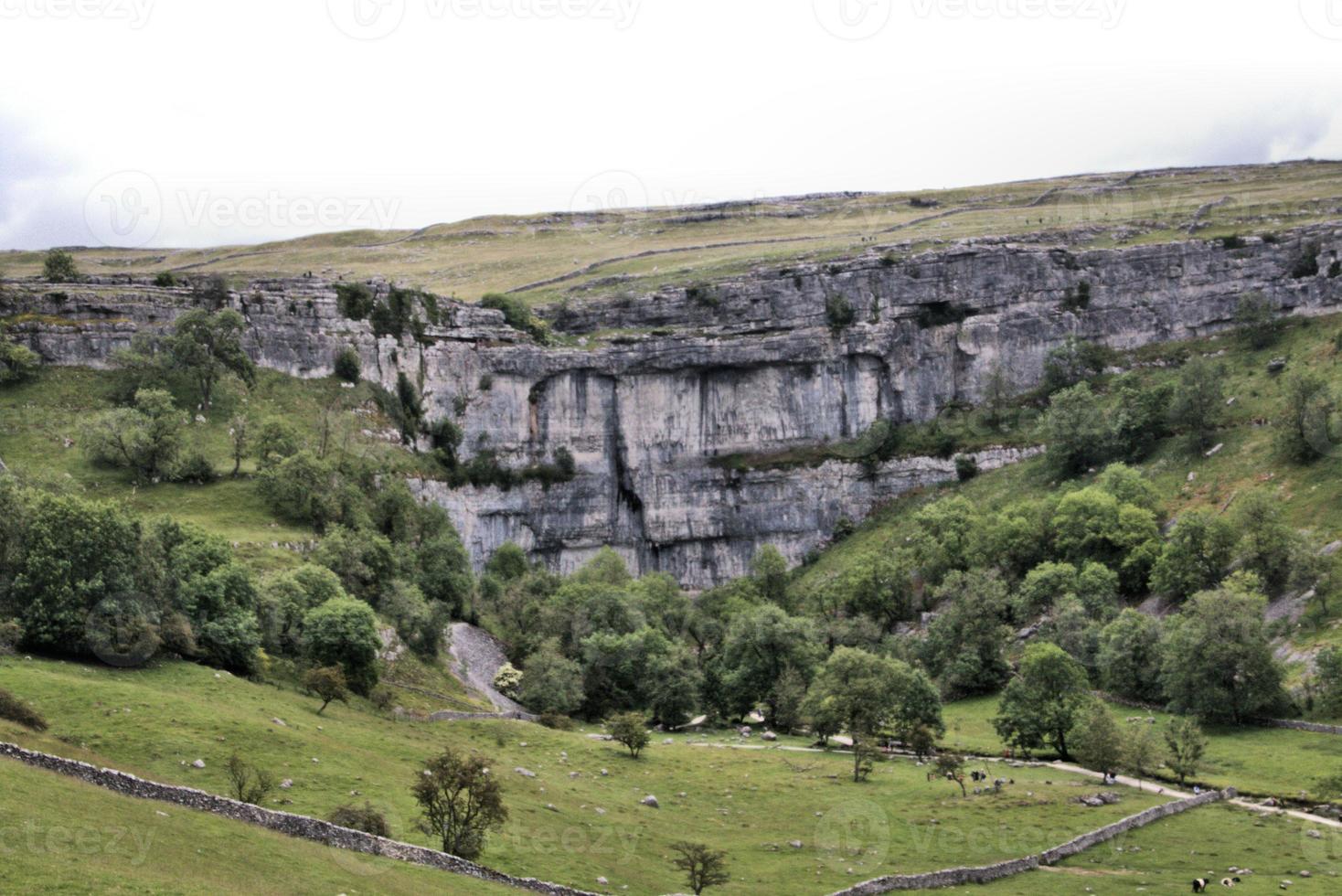 A view of the Yorkshire Moors near Mallam Cove photo