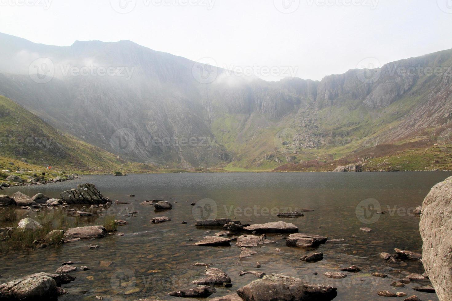 A view of the Wales countryside in Snowdonia near Lake Ogwen photo