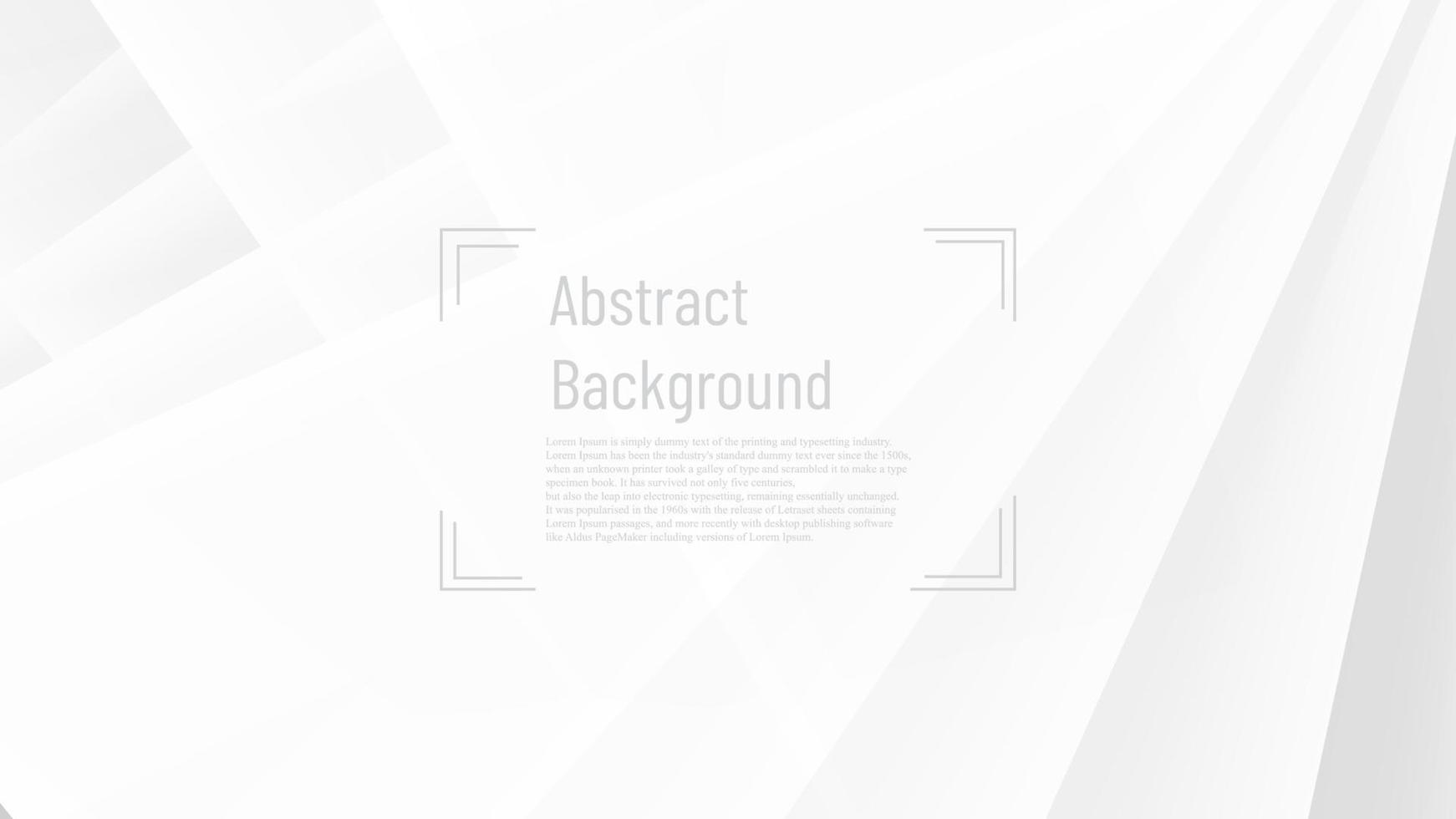 modern abstract white shape with shadow design light tone graphic background vector