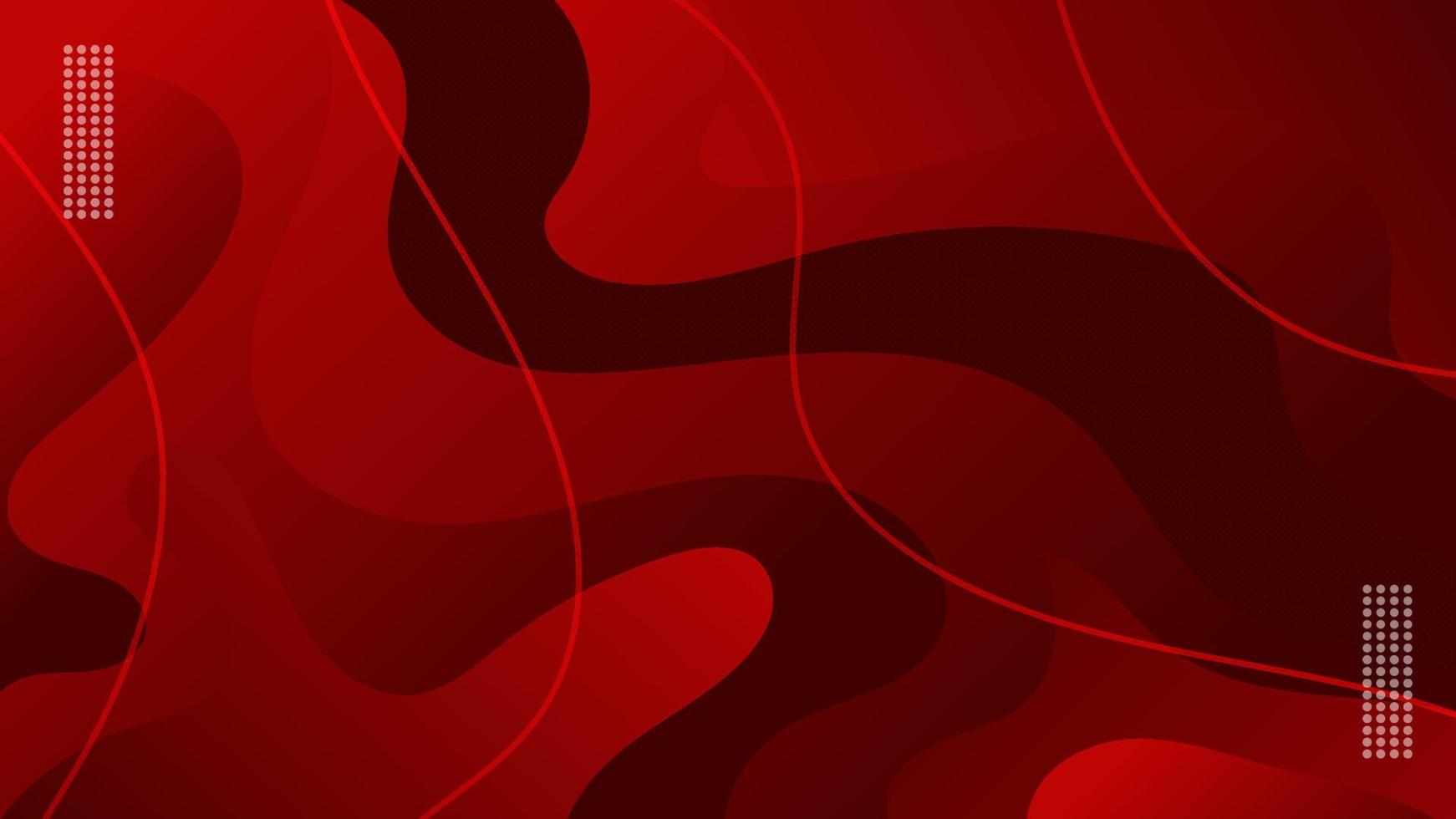 abstract modern red wave overlap, dynamic swirl with gradient color wallpaper vector