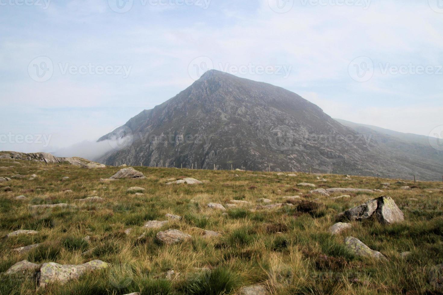 A view of the Wales countryside in Snowdonia near Lake Ogwen photo