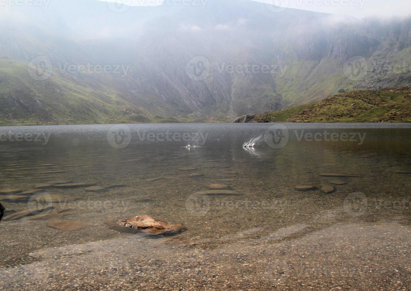 A view of the Wales countryside in Snowdonia near Lake Ogwen photo