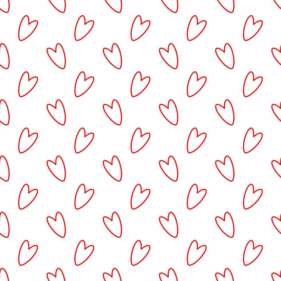 seamless pattern with hearts vector