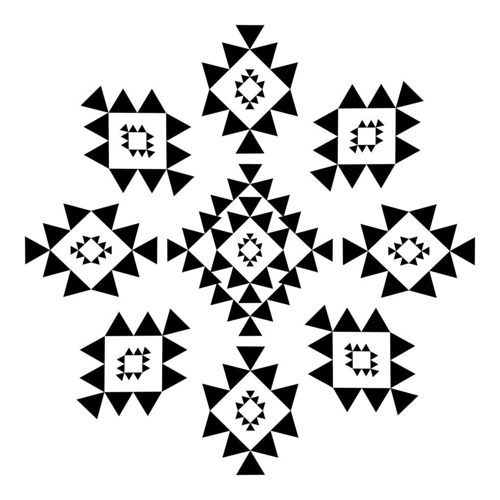 espalda y patrón geométrico blanco vector