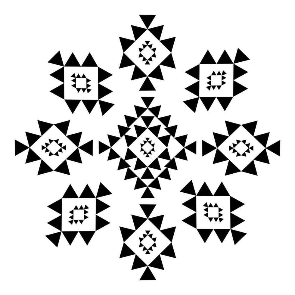 back and white geometric pattern vector