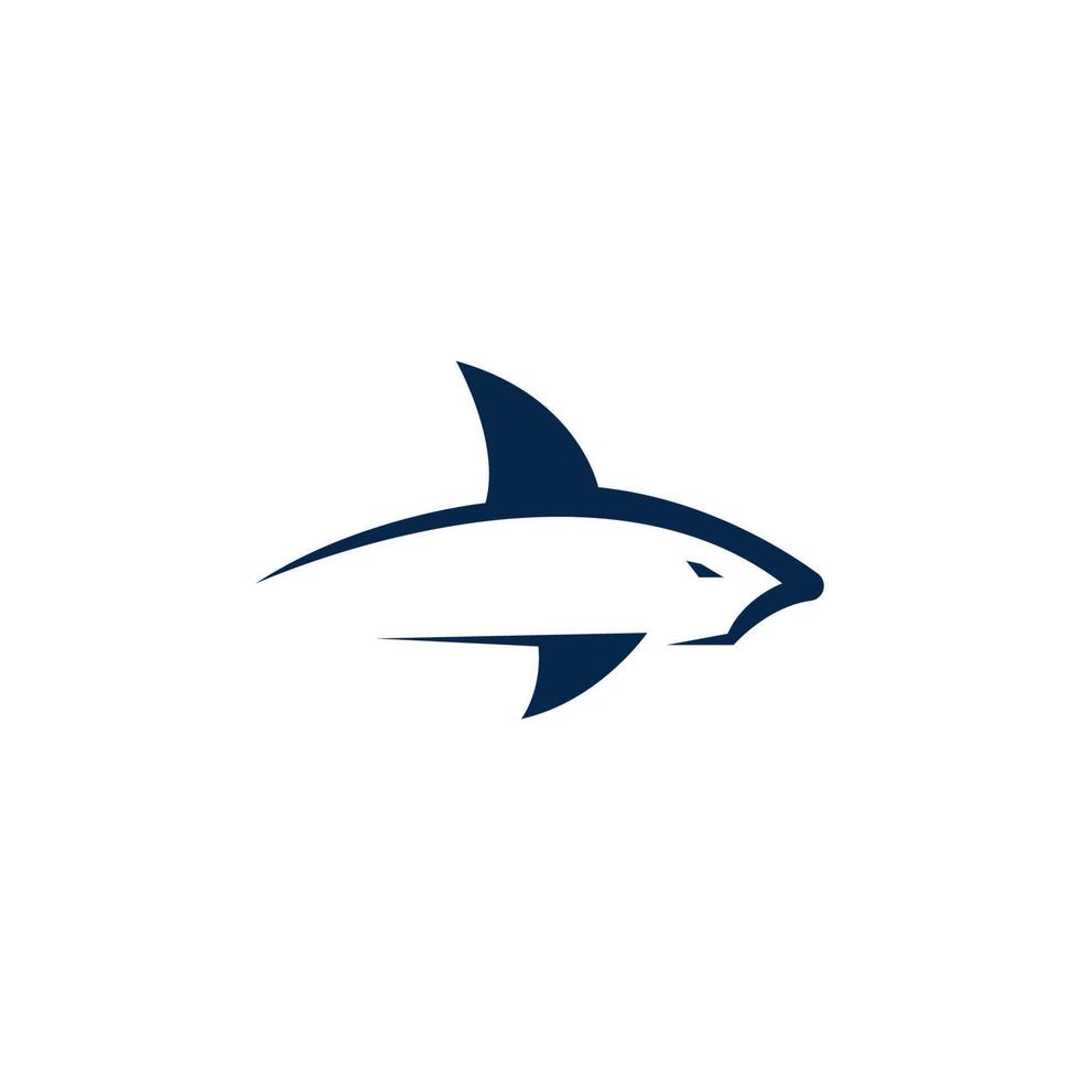 Shark icon logo design illustration template vector