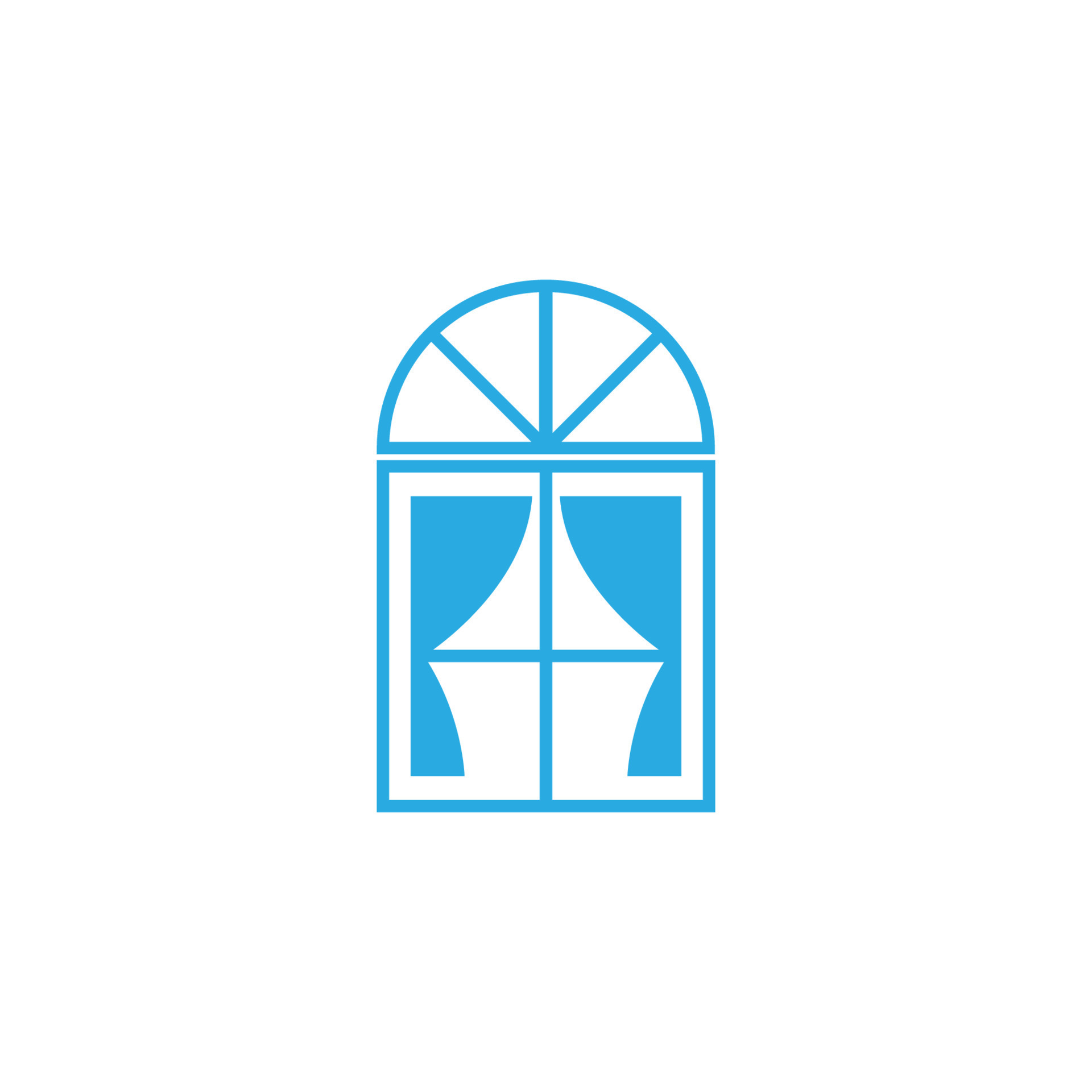 House windows logo icon design illustration template 8805163 Vector Art