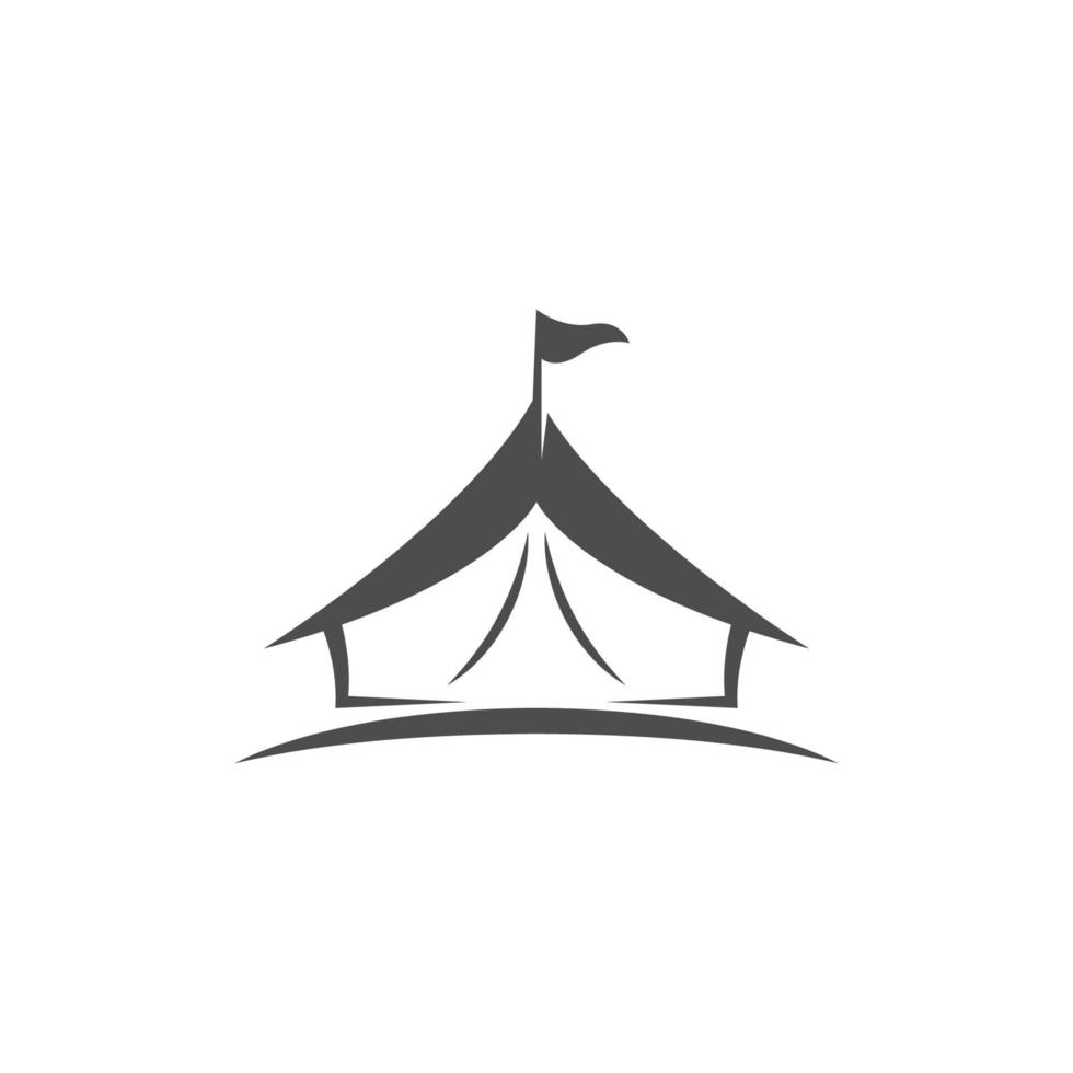 Camping icon logo design illustration template vector