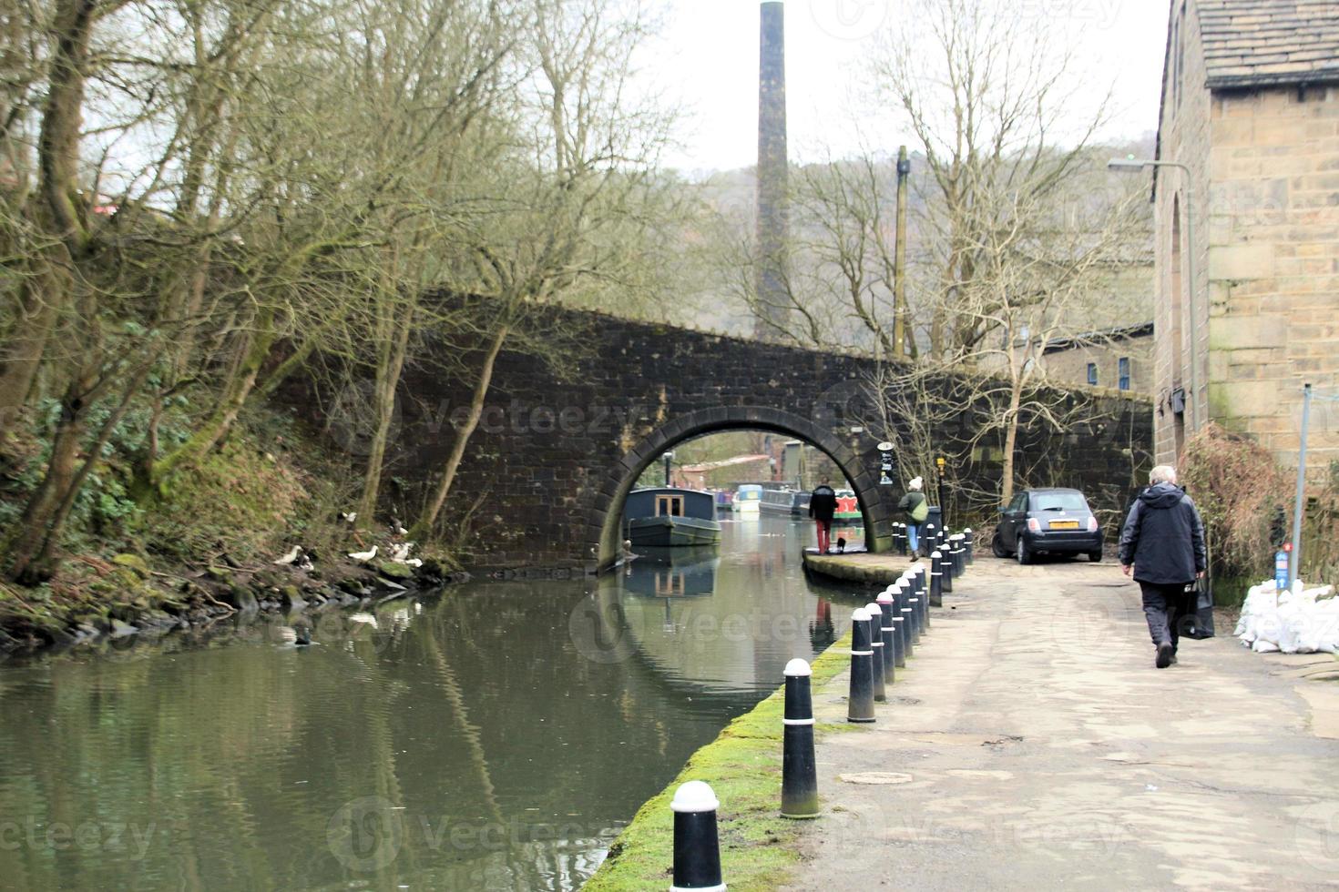A view of Hebden Bridge in Yorkshire photo