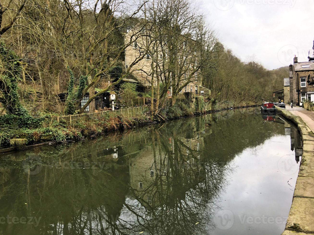 A view of Hebden Bridge in Yorkshire photo