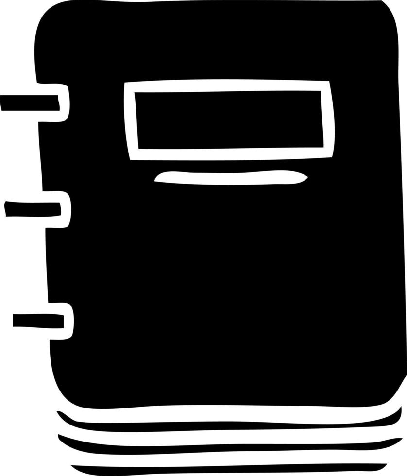 flat symbol note book vector
