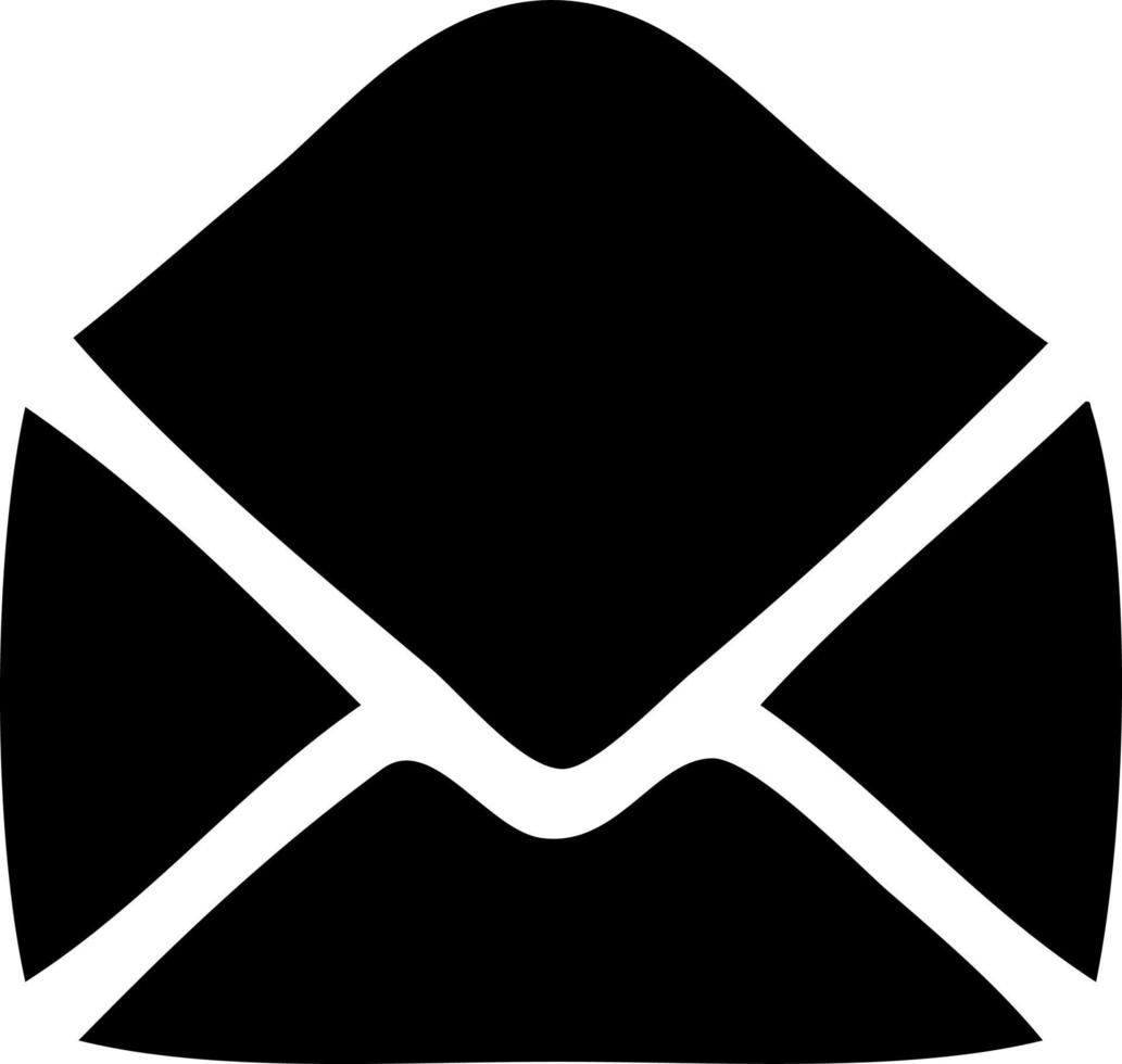 flat symbol paper envelope vector