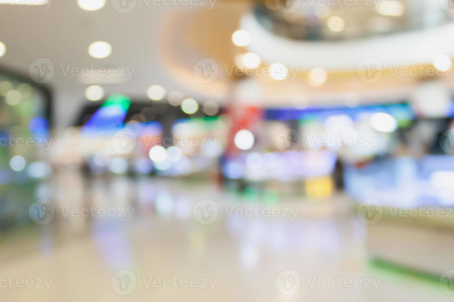 shopping mall blurred background photo