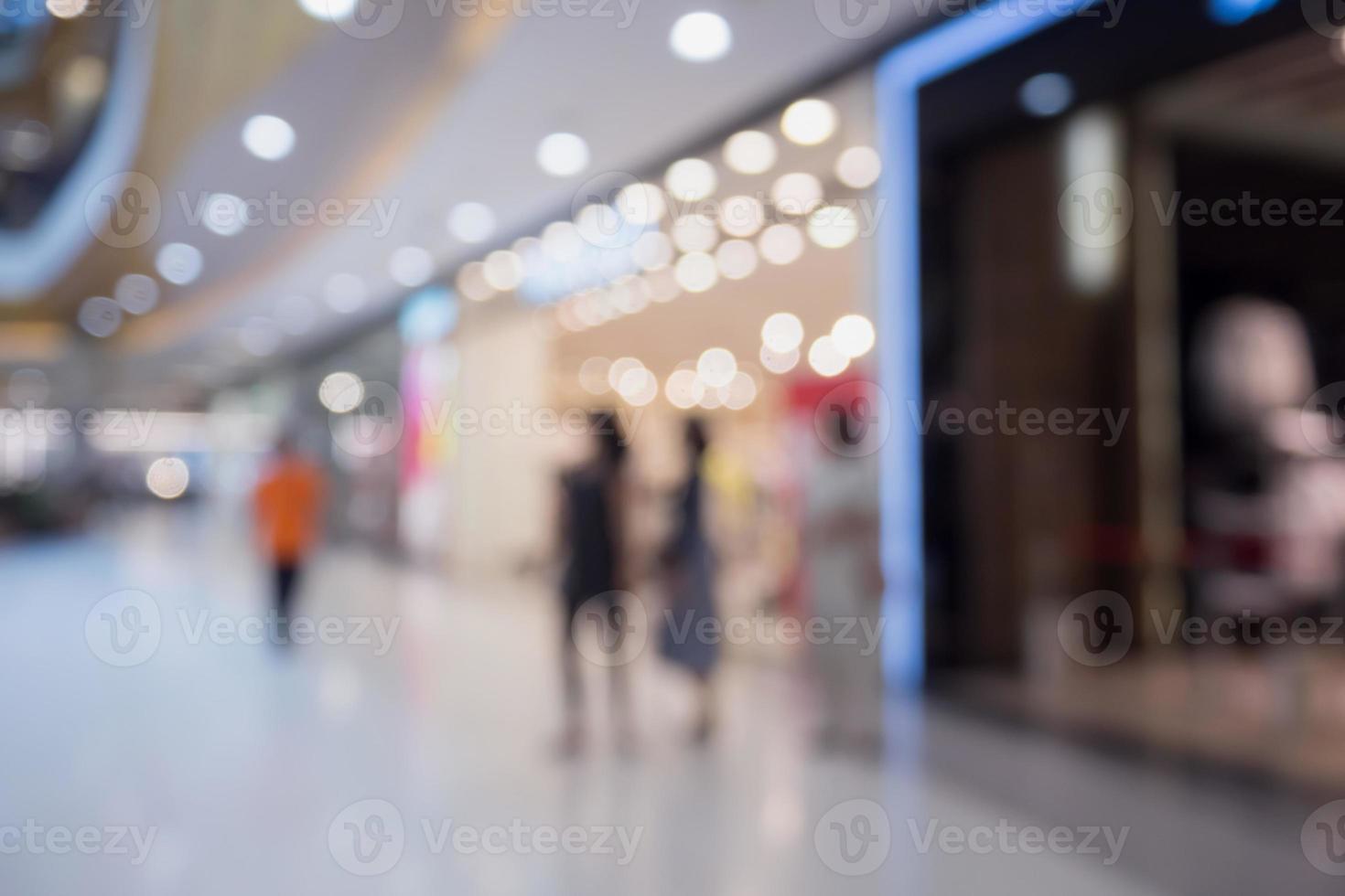 shopping mall blurred abstract background photo