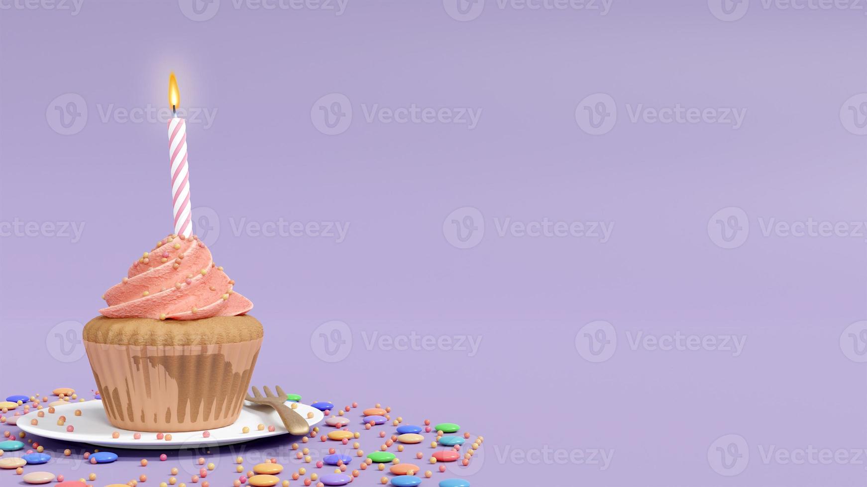 birthday cupcake background photo