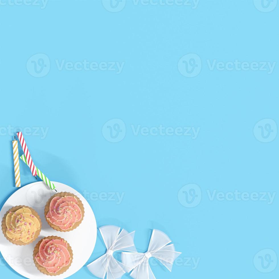 birthday cupcake background photo