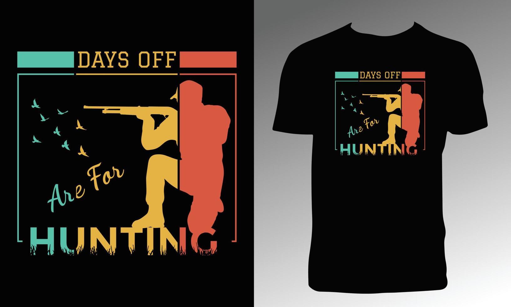 diseño de camiseta de aventura de caza vector