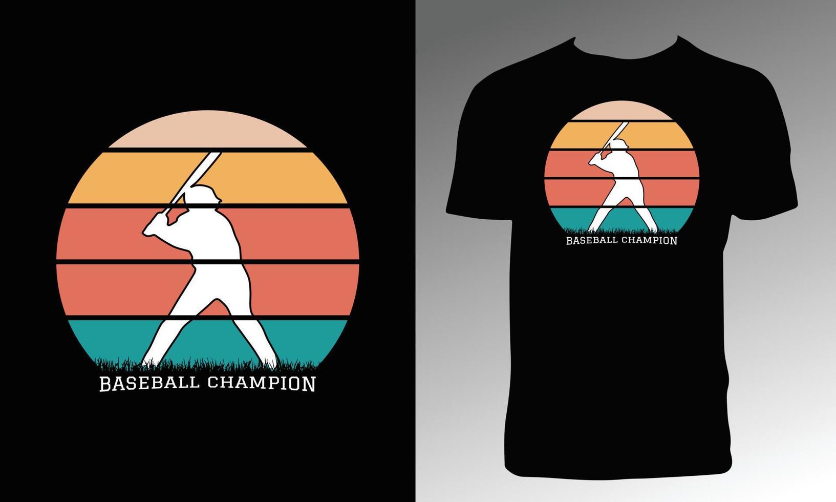 Baseball Tee Shirt Design vector