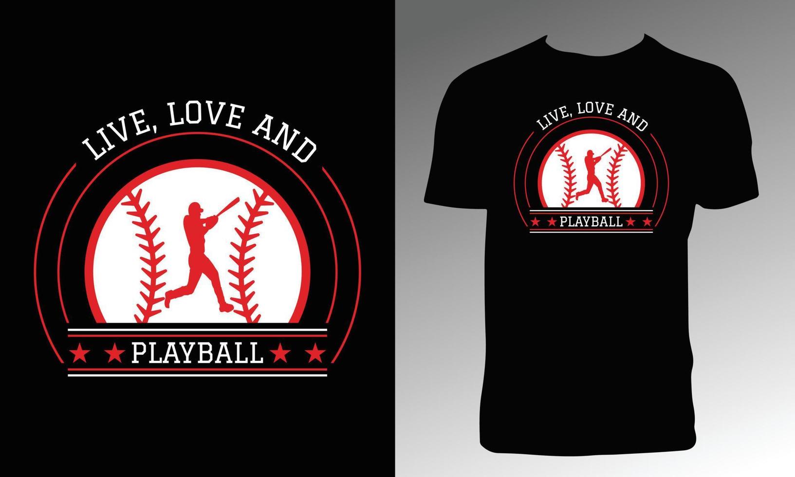 Baseball Tee Shirt Design vector