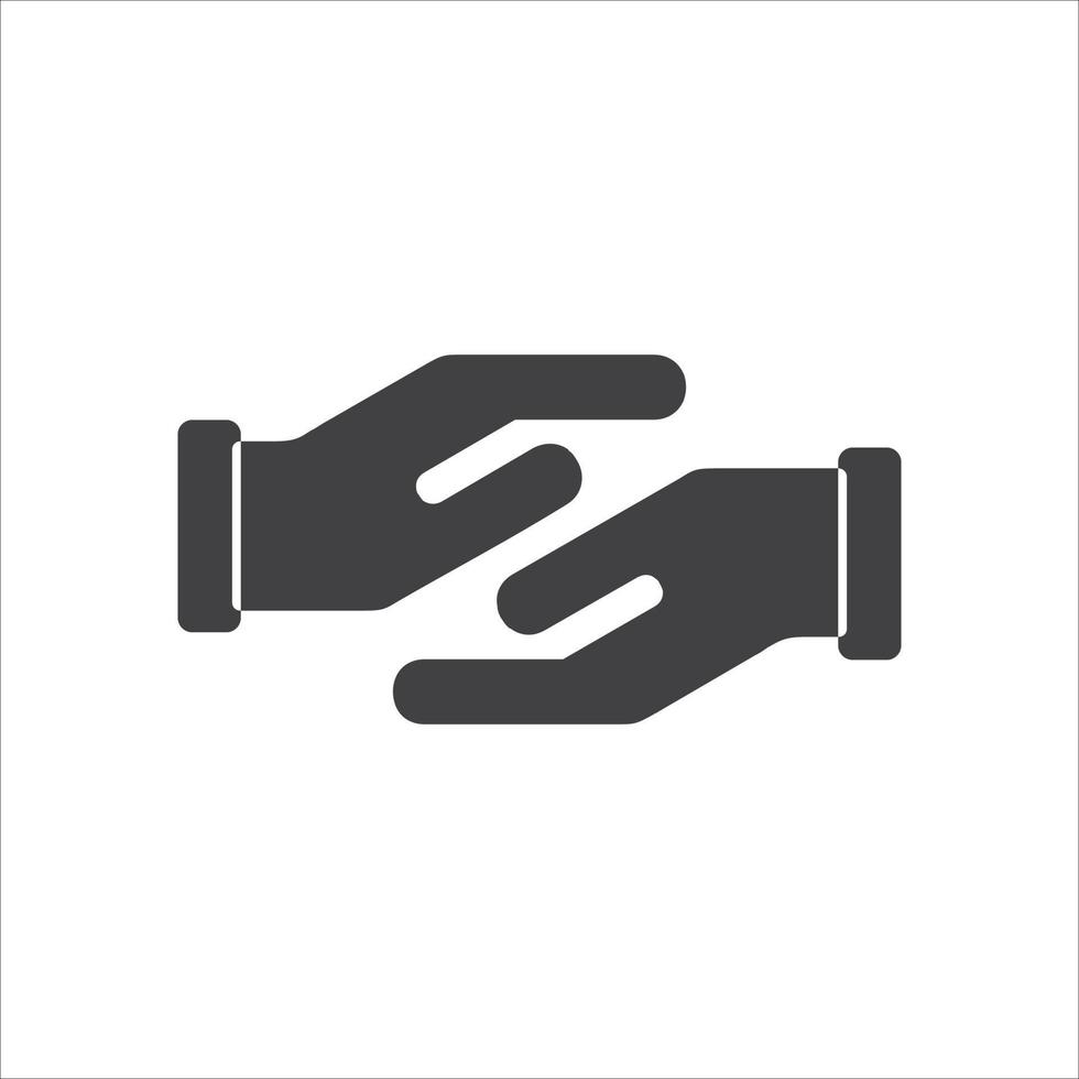 Hand Shake icon in vector. Logotype vector