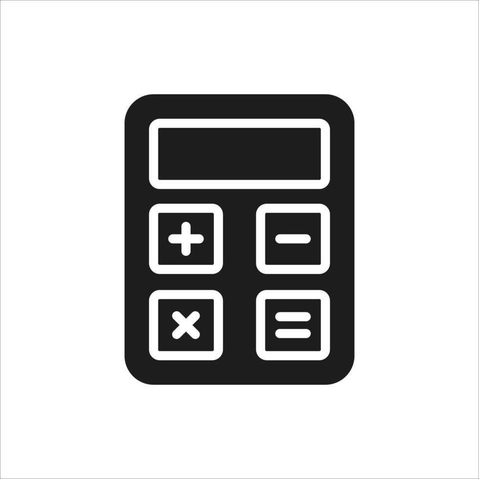 Calculator icon in vector. Logotype vector