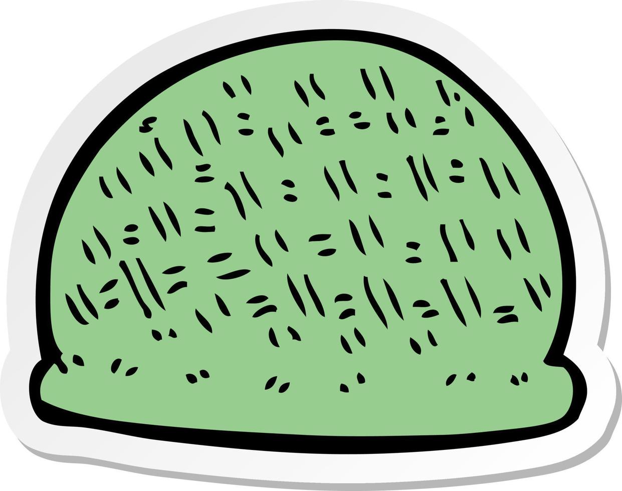 sticker of a cartoon hat vector