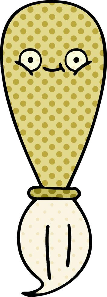 comic book style cartoon paint brush vector