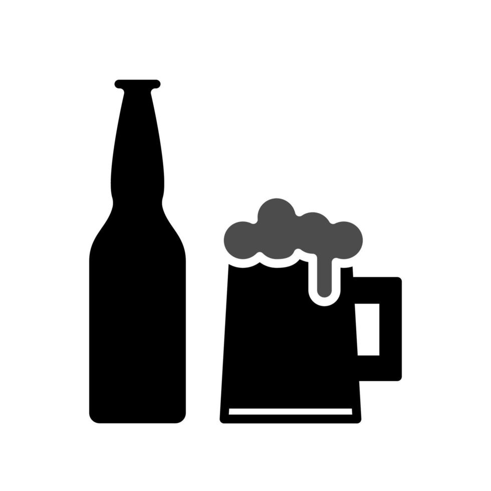 ilustración vectorial gráfico del icono de la cerveza vector