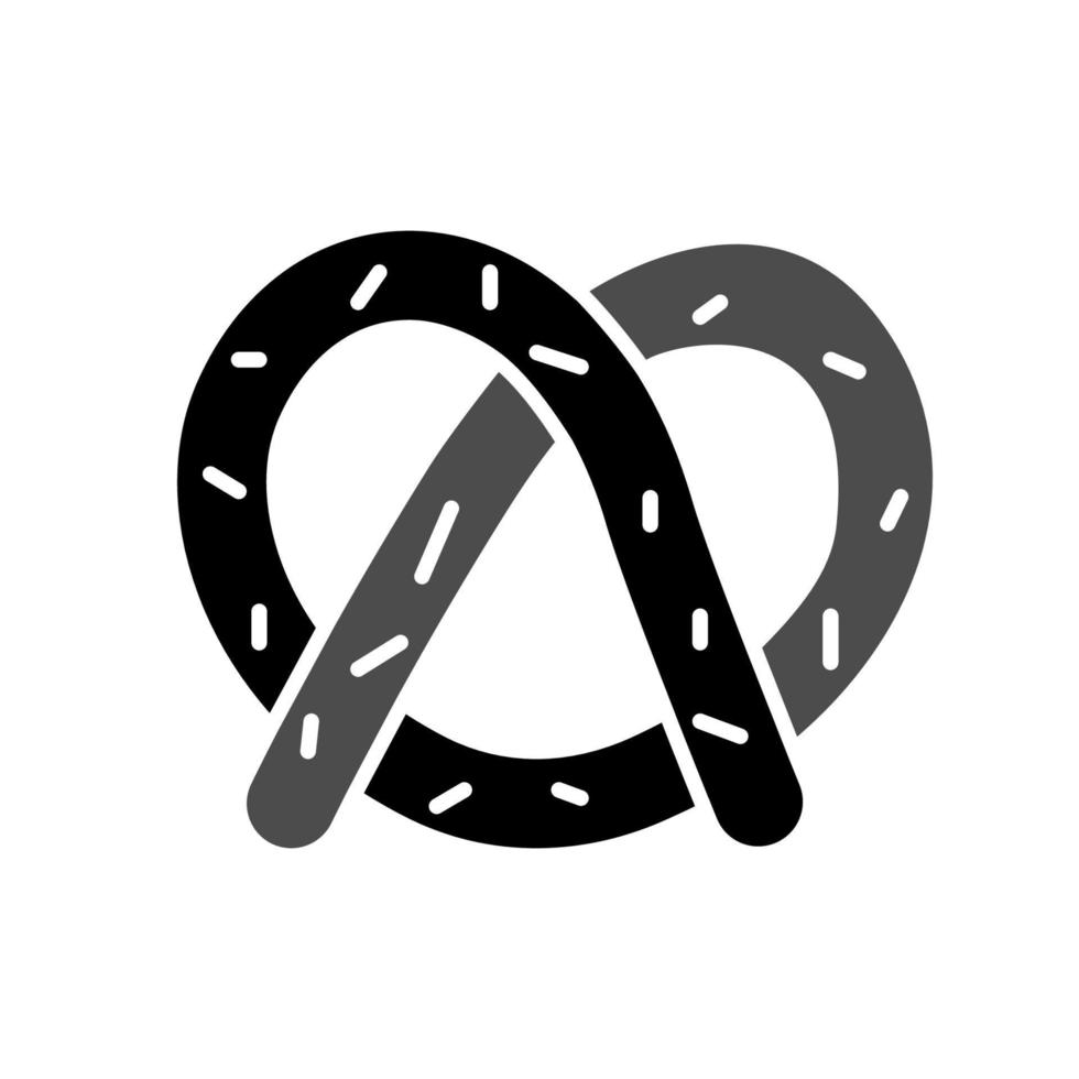 ilustración vectorial gráfico del icono de pretzel vector