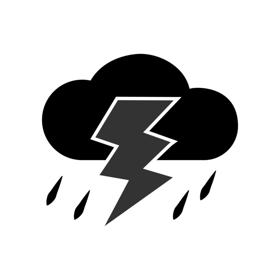 ilustración vectorial gráfico del icono de tormenta vector