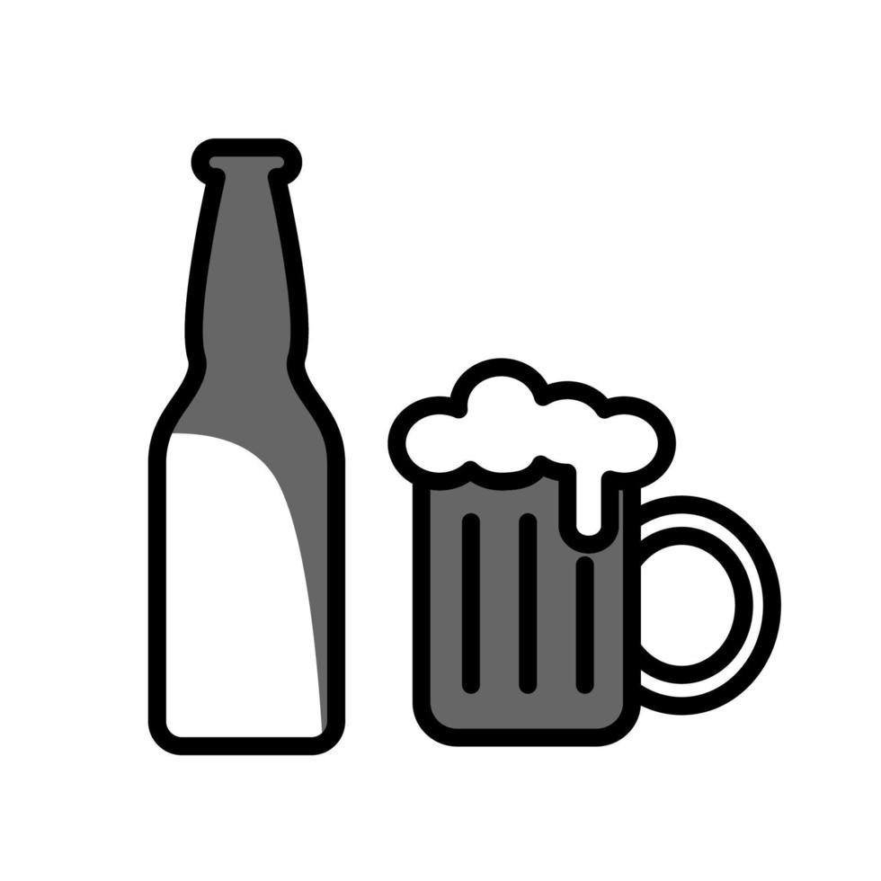 ilustración vectorial gráfico del icono de la cerveza vector