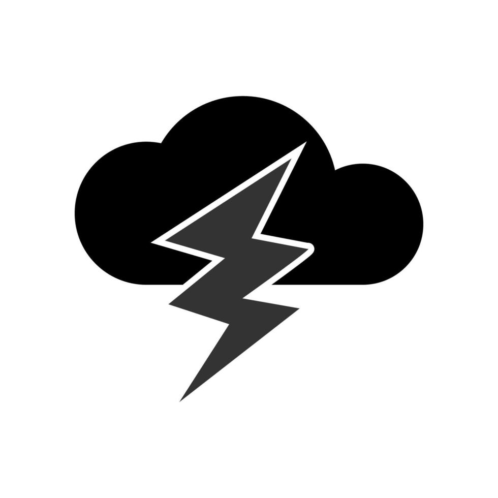 ilustración vectorial gráfico del icono de tormenta vector