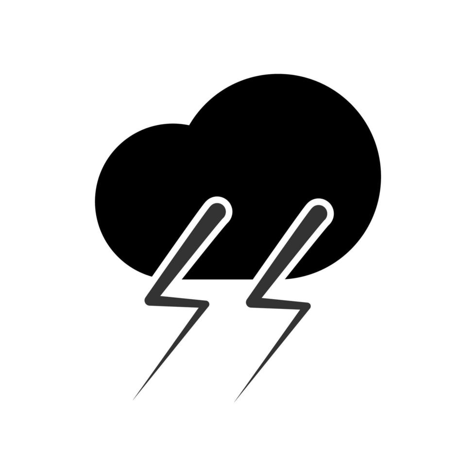 ilustración vectorial gráfico del icono de tormenta vector