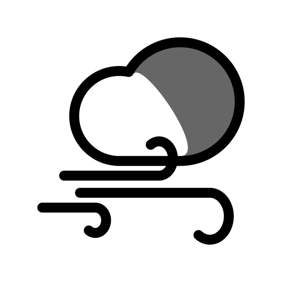 Illustration Vector Graphic of Windy Icon