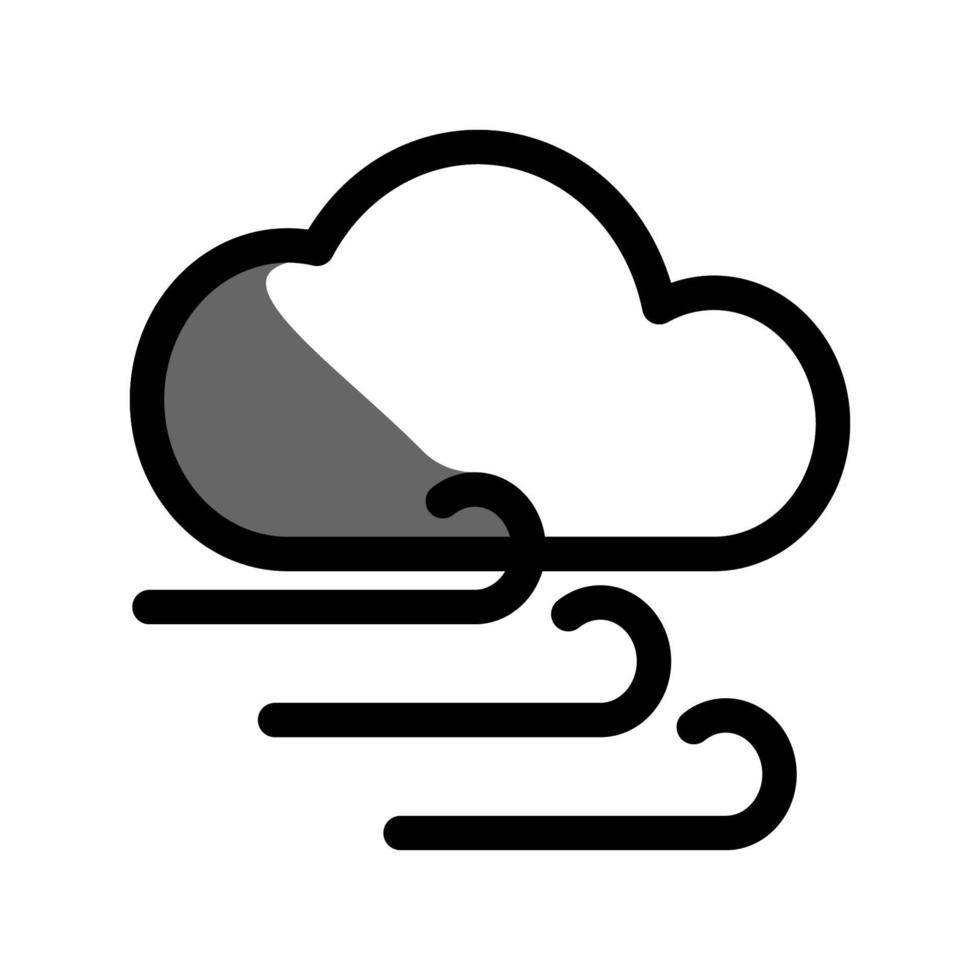 Illustration Vector Graphic of Windy Icon